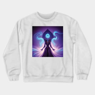 A Tiny Sorcerer With Big Magic Piloting a Body Through Space Crewneck Sweatshirt